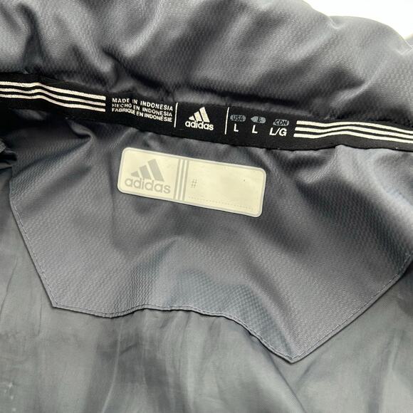 Mens Grey Adidas NCAA Wisconsin Badgers Climastorm Sideline Transition Jacket~ L - Picture 3 of 8